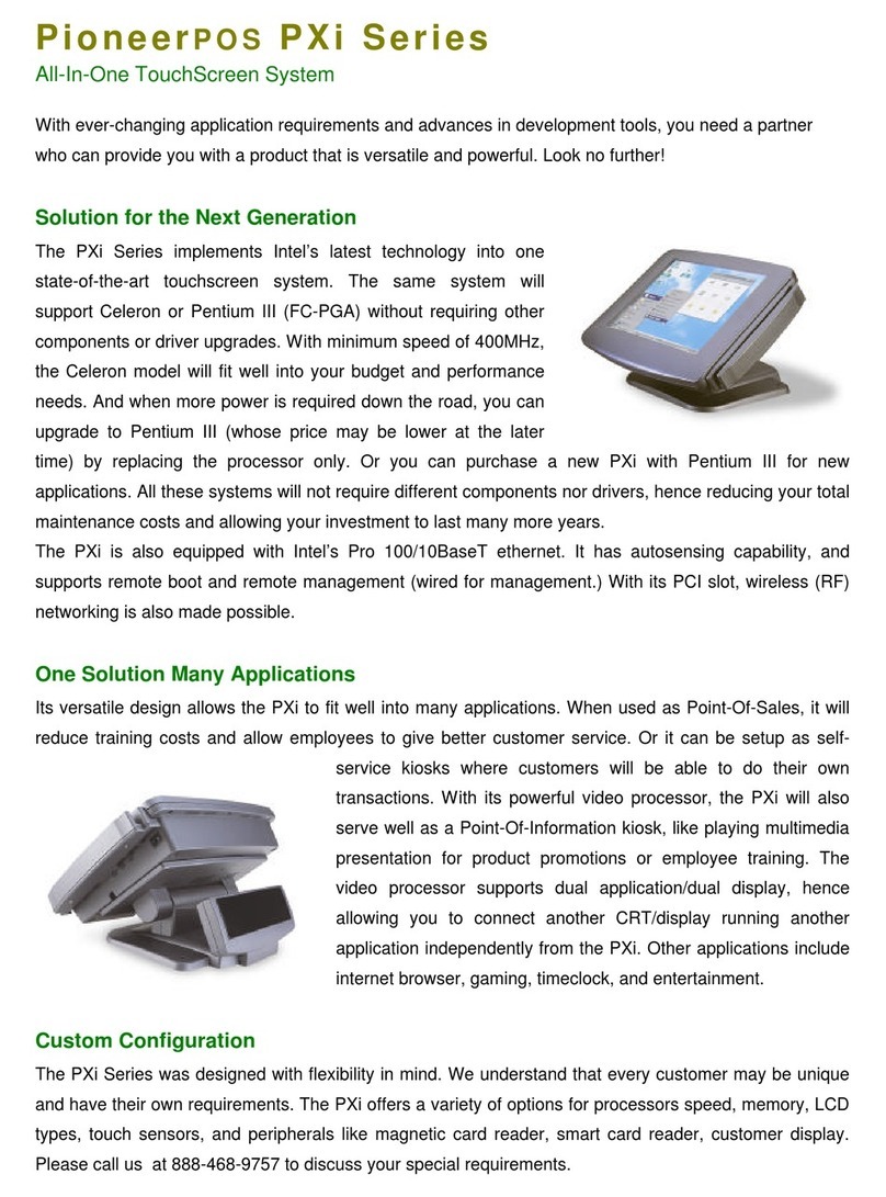 PIONEERPOS PXi User manual