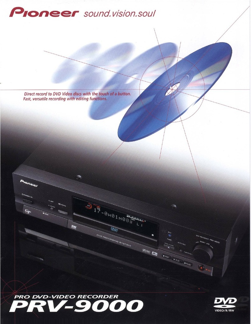 Pioneer PRV-9000 User manual