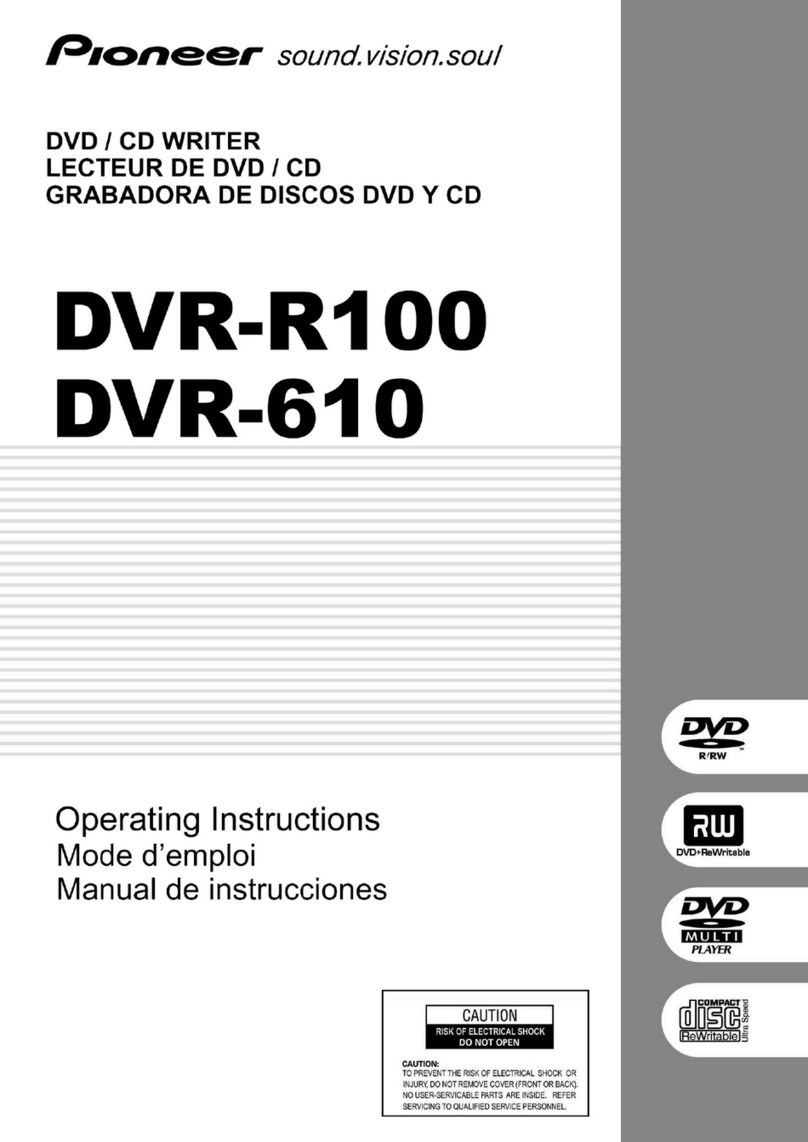 Pioneer DVR-610 User manual