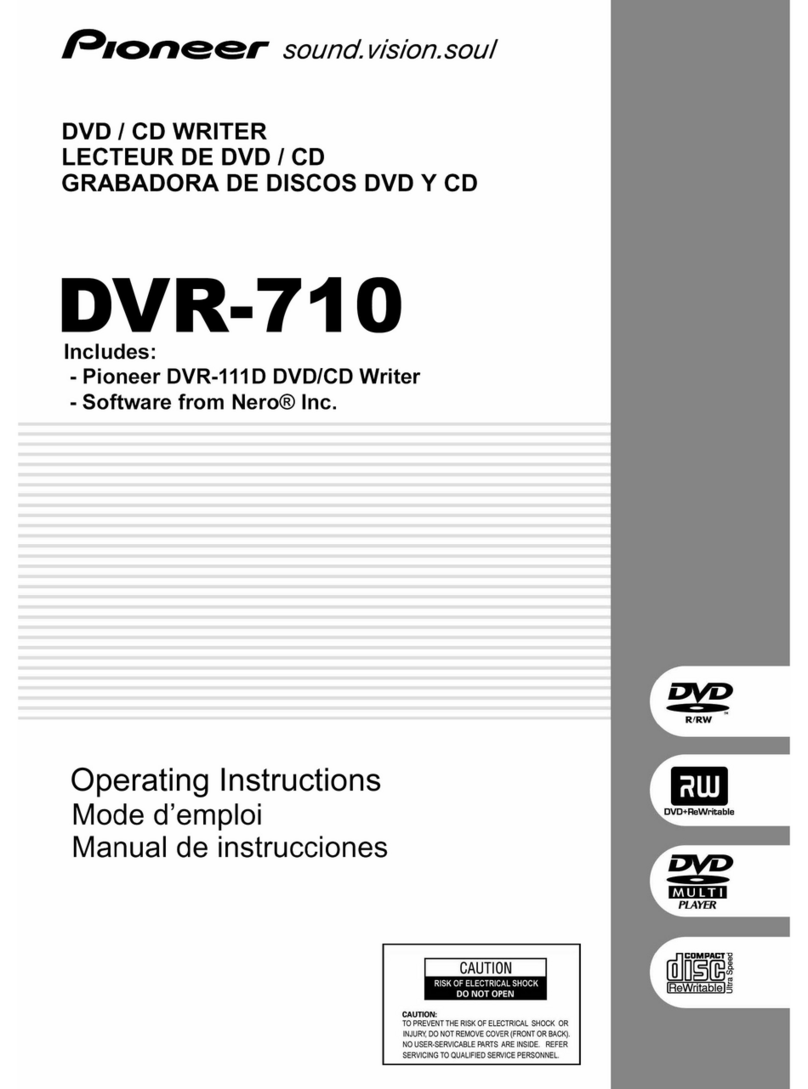 Pioneer DVR-710 User manual