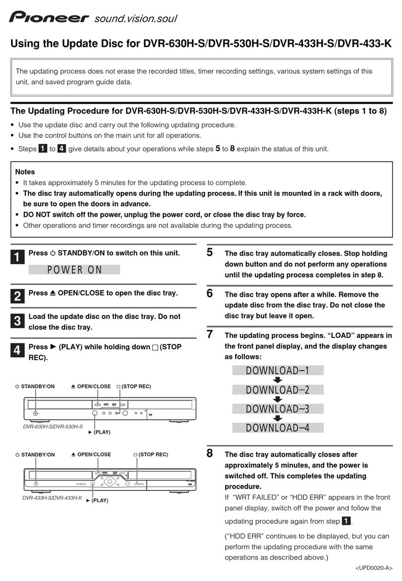 Pioneer DVR-530H General instructions