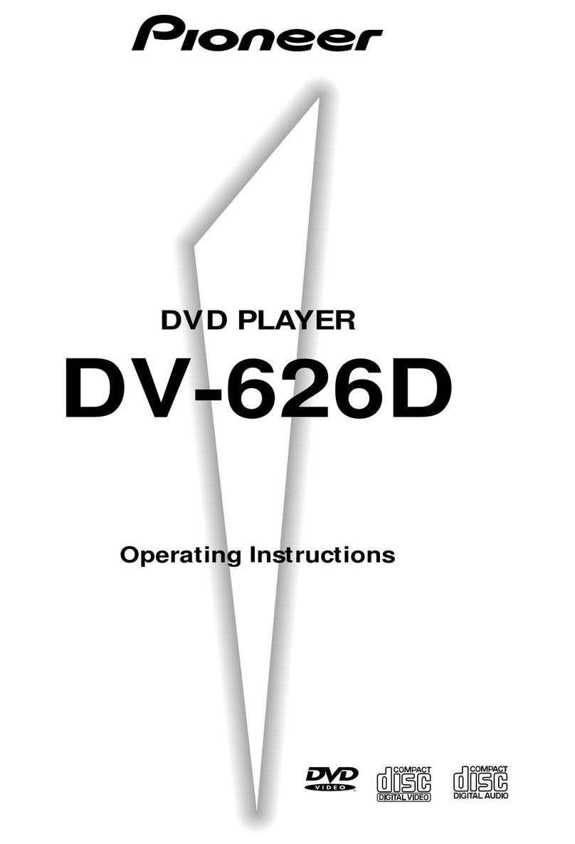 Pioneer DV-626D User manual