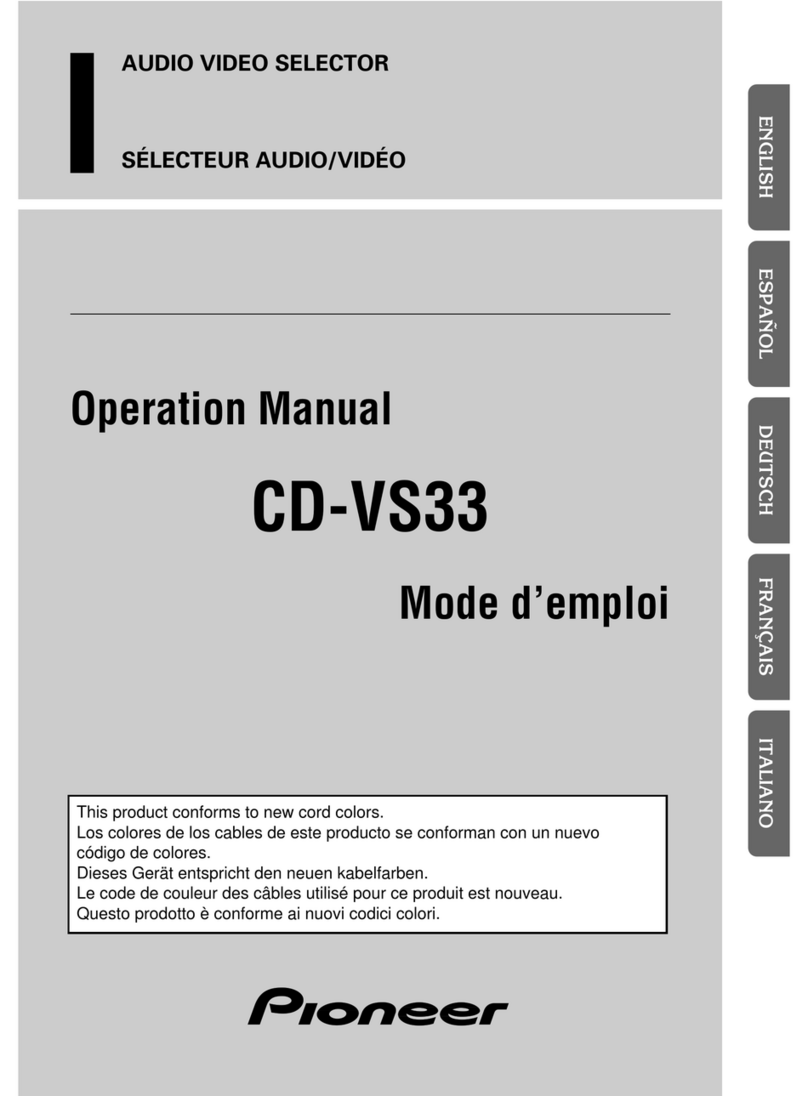 Pioneer CD-VS33 Operation manual