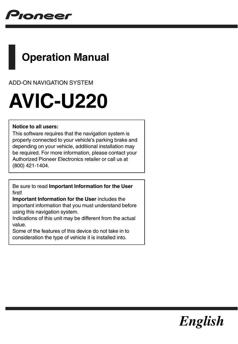 Pioneer AVIC-U220 User manual