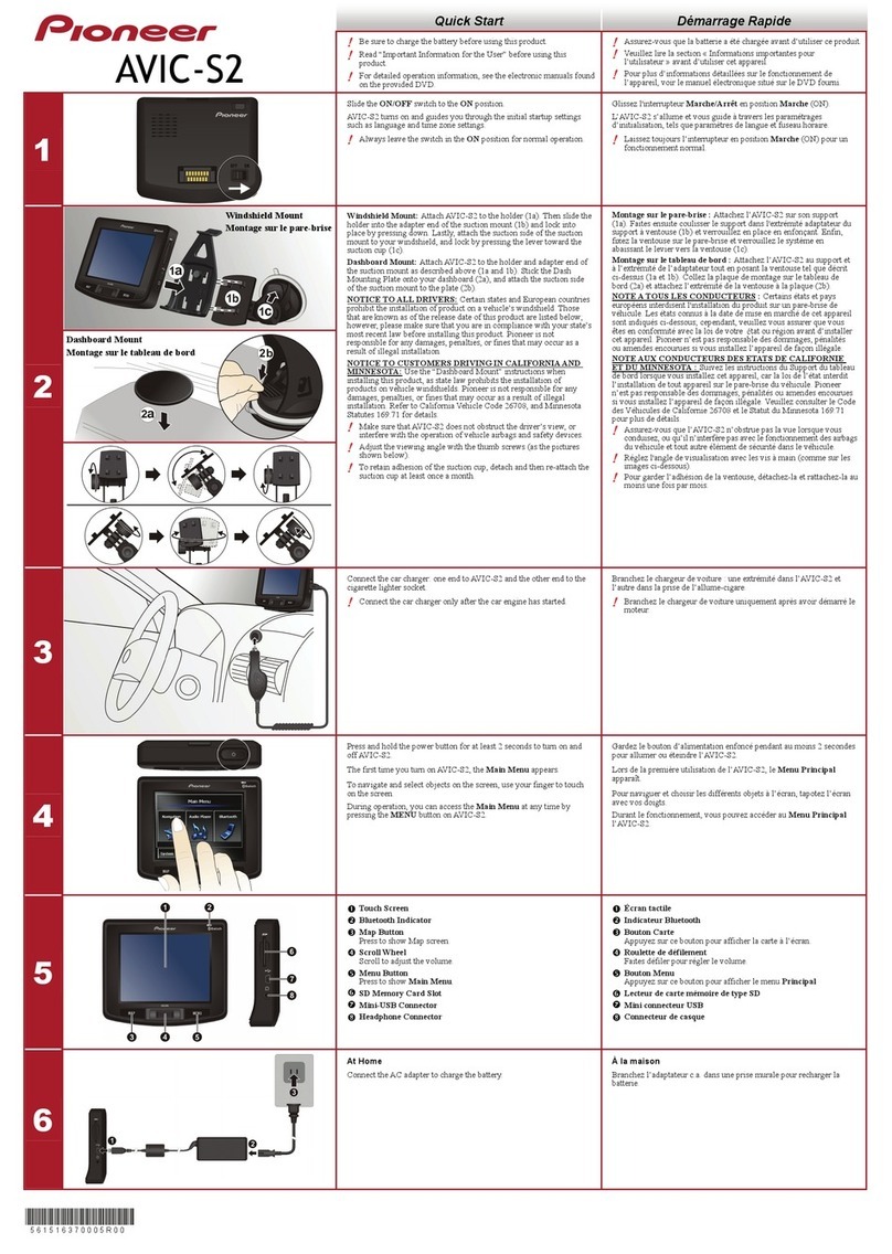 Pioneer AVIC-S2 User manual
