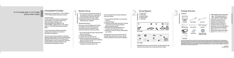 Planar PT1510MX User manual