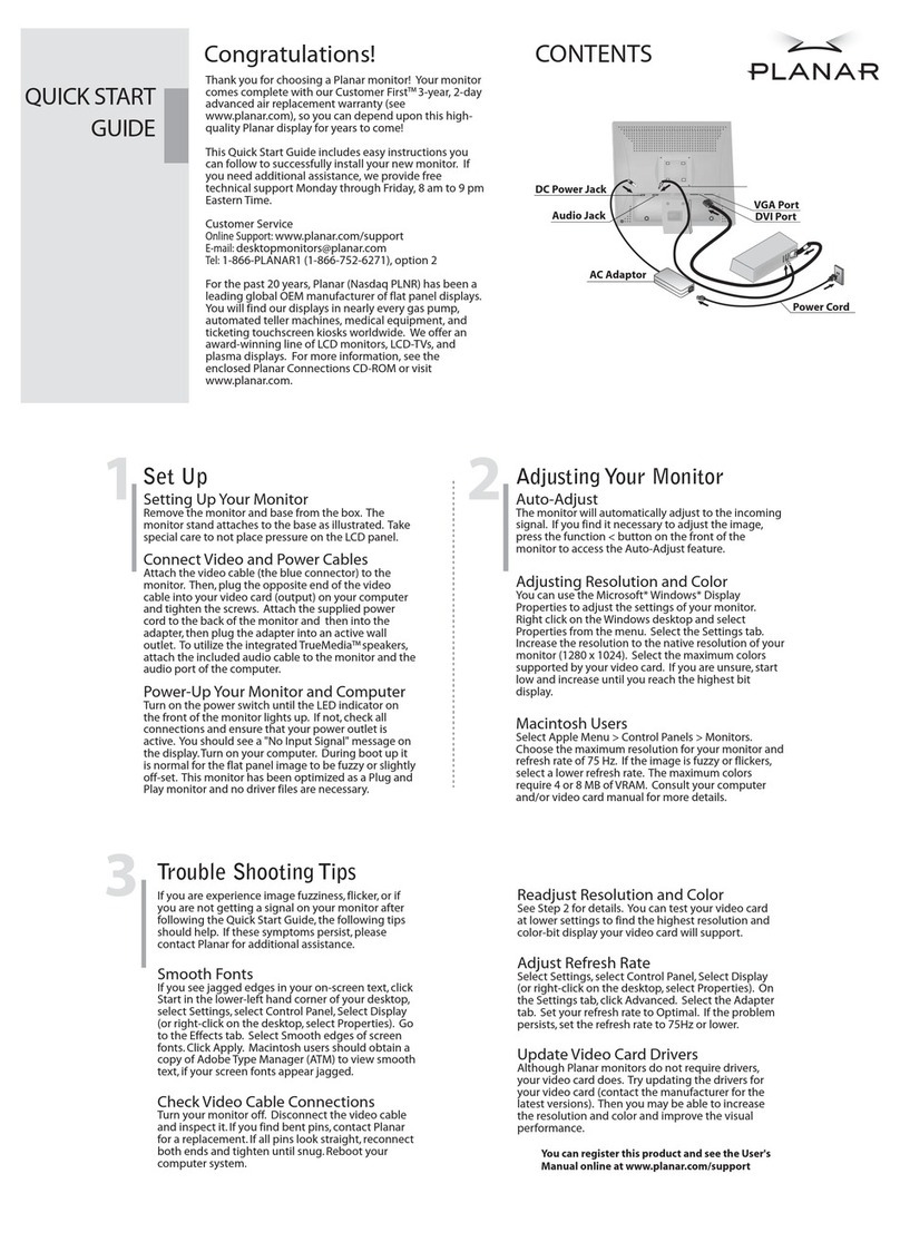 Planar PL1910M User manual