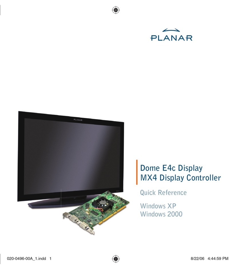 Planar Dome E4c User manual