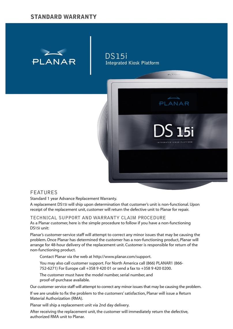 Planar DS15i Parts list manual