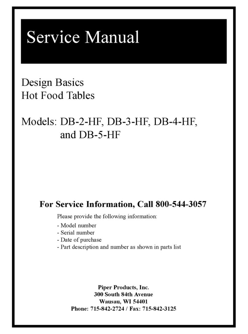 Piper Products DB-2-HF User manual