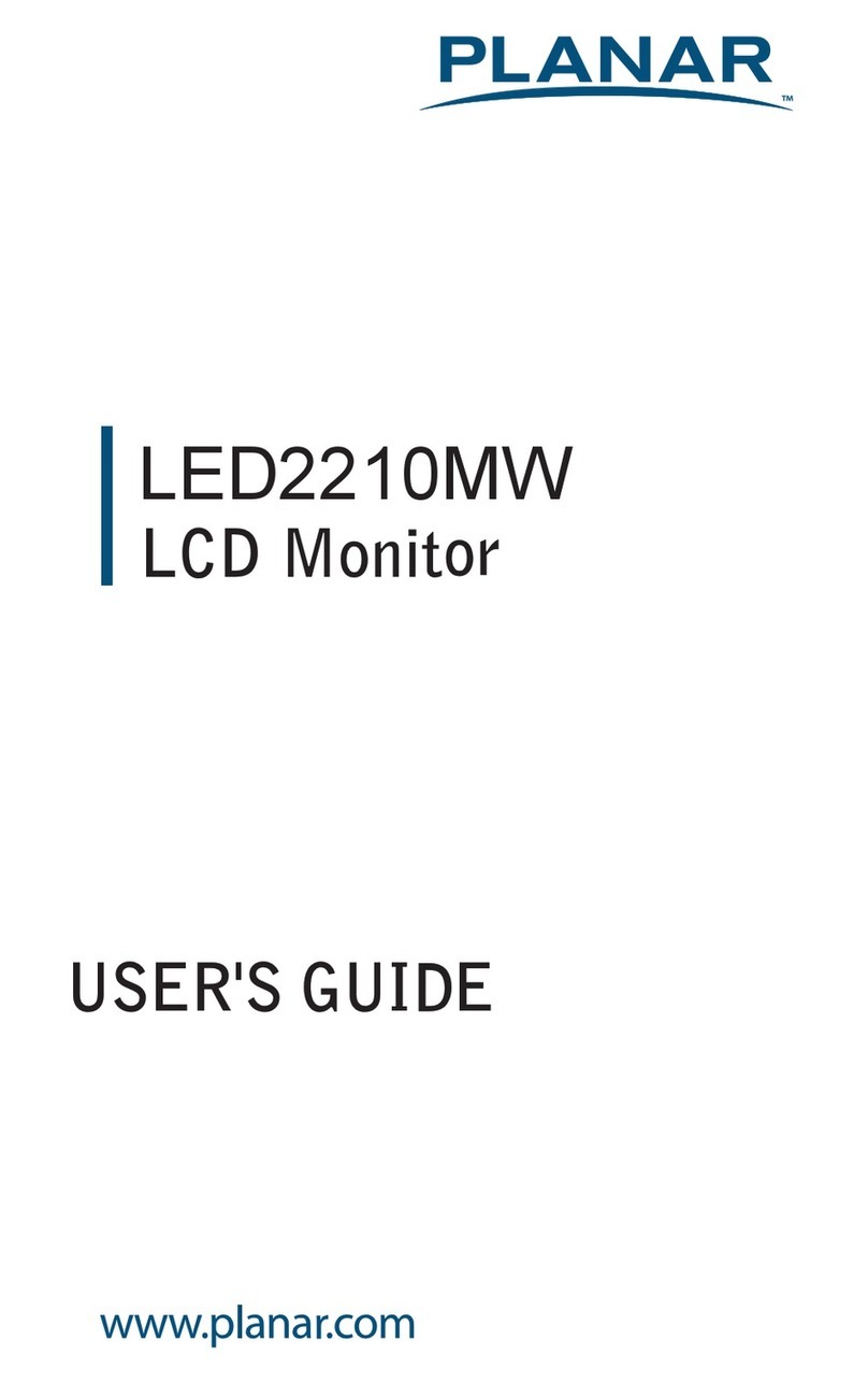 Planar LED2210MW User manual Planar LED2210MW User manual