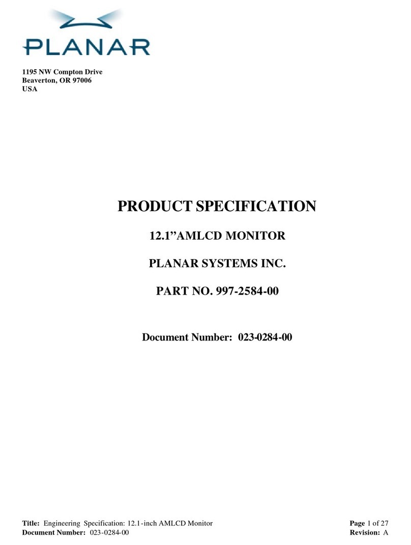Planar LC12 Owner's manual Planar LC12 Owner's manual