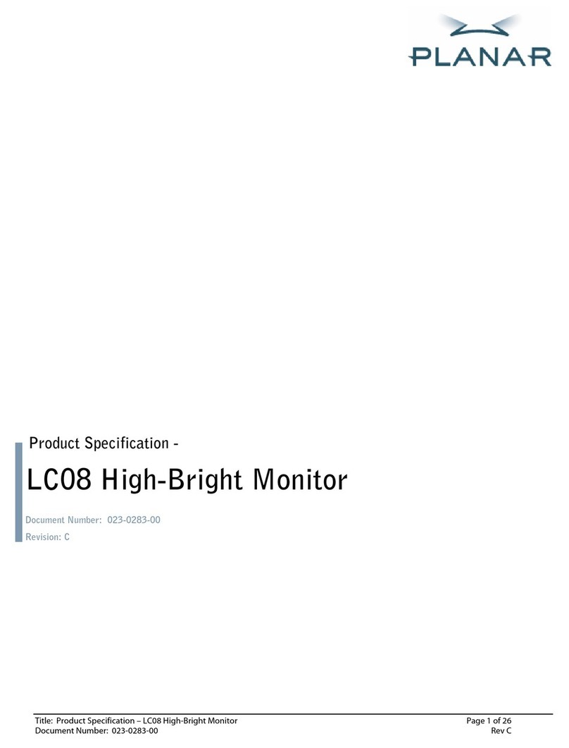 Planar LC08 Owner's manual