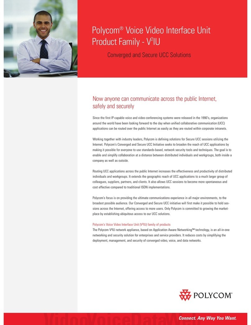 Polycom V2IU4300T User manual