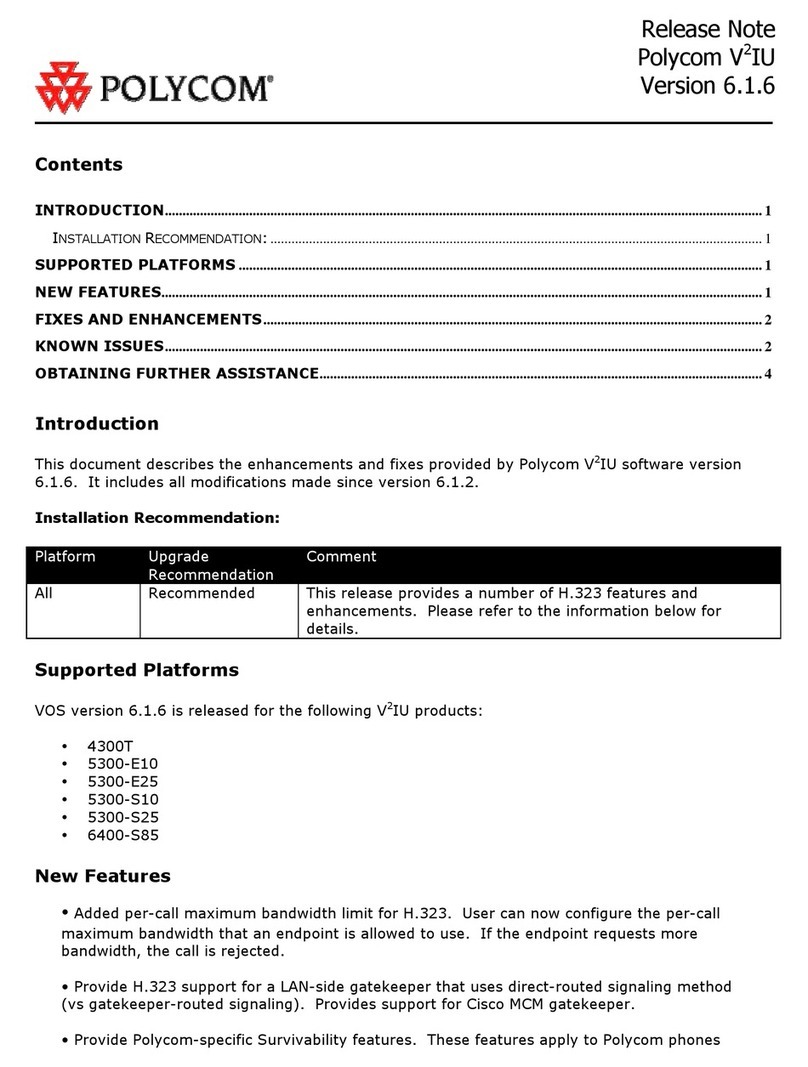 Polycom V2IU4300T release note