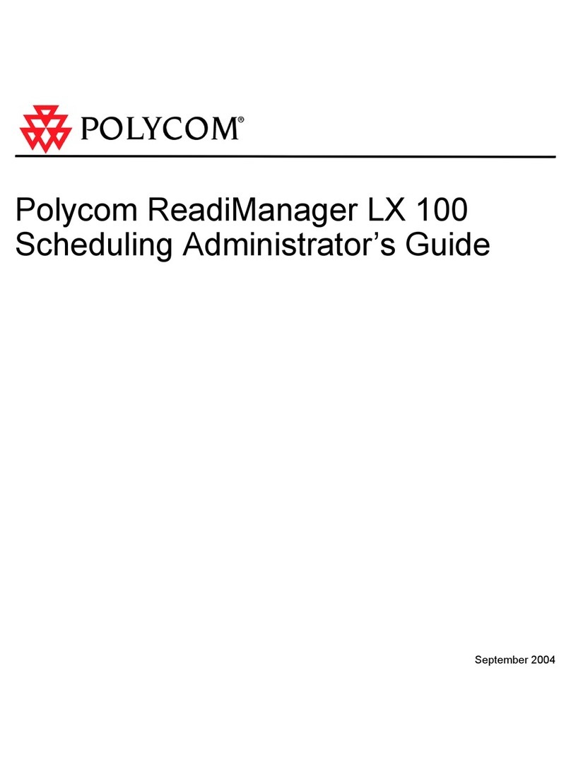 Polycom ReadiManagerLX100 Service manual