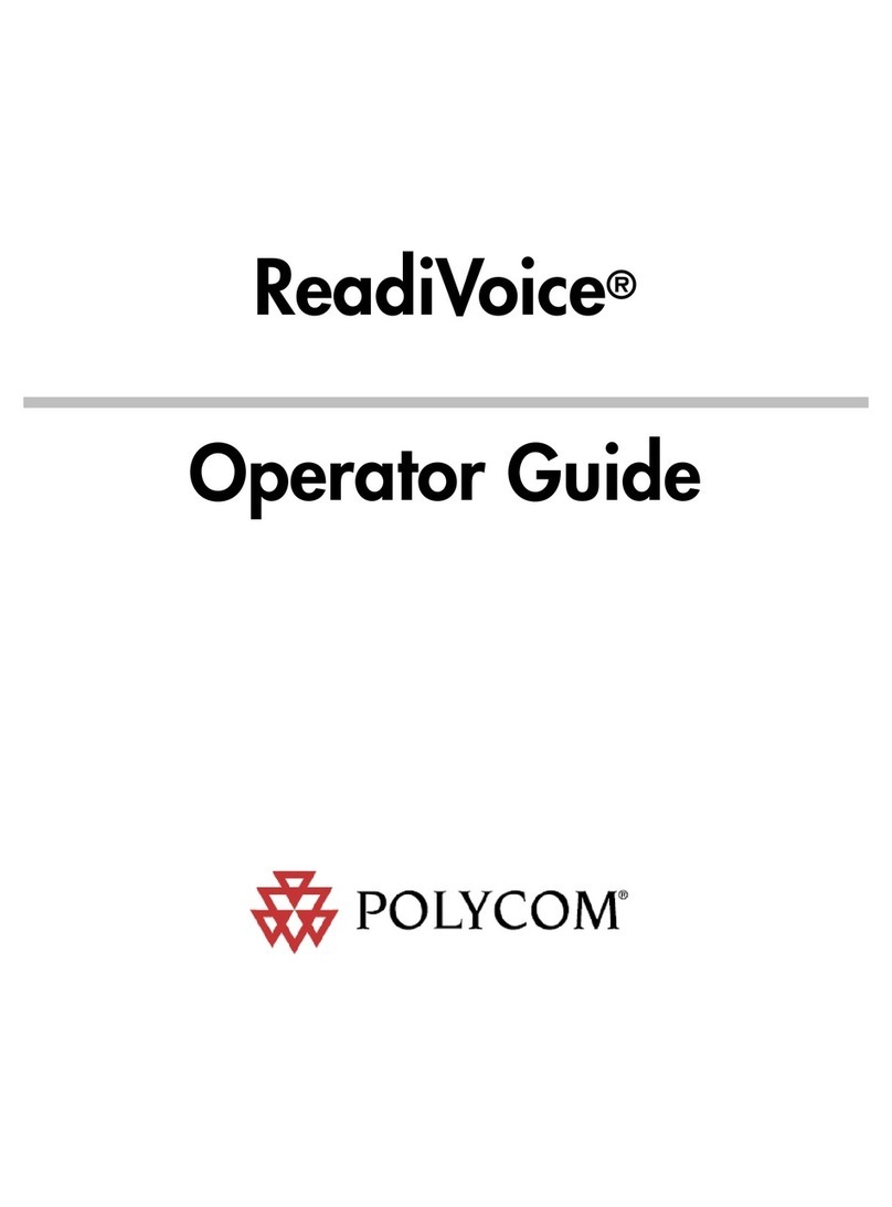 Polycom ReadiVoice Operator's guide