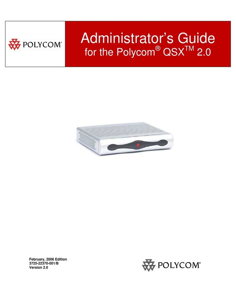 Polycom QSX Service manual