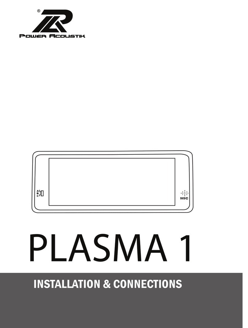 PowerAcoustik Plasma 1 User manual
