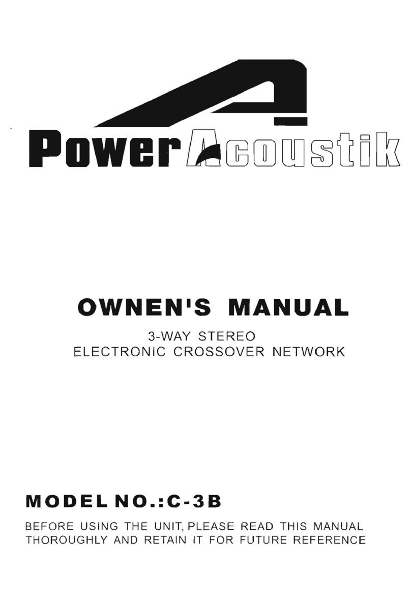 PowerAcoustik C-3B owner's manual