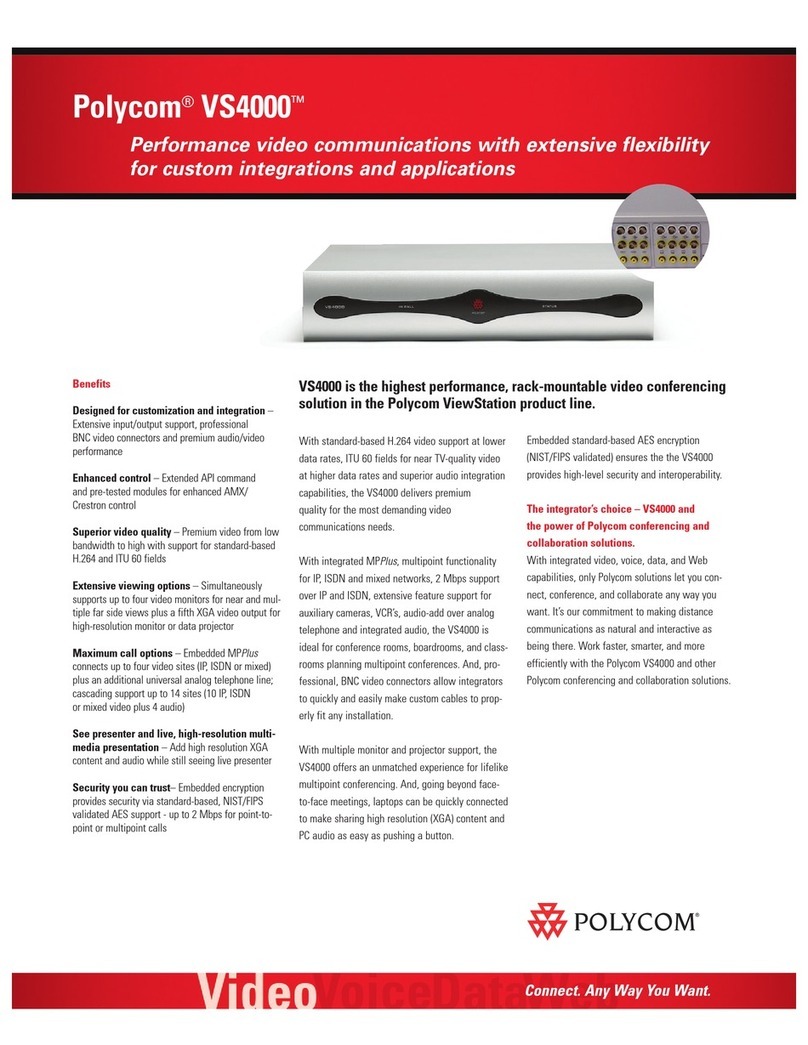 Polycom VS4000 User manual