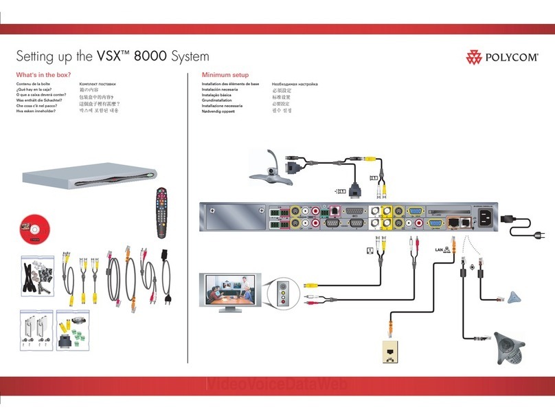 Polycom VSX 8000 Series User manual