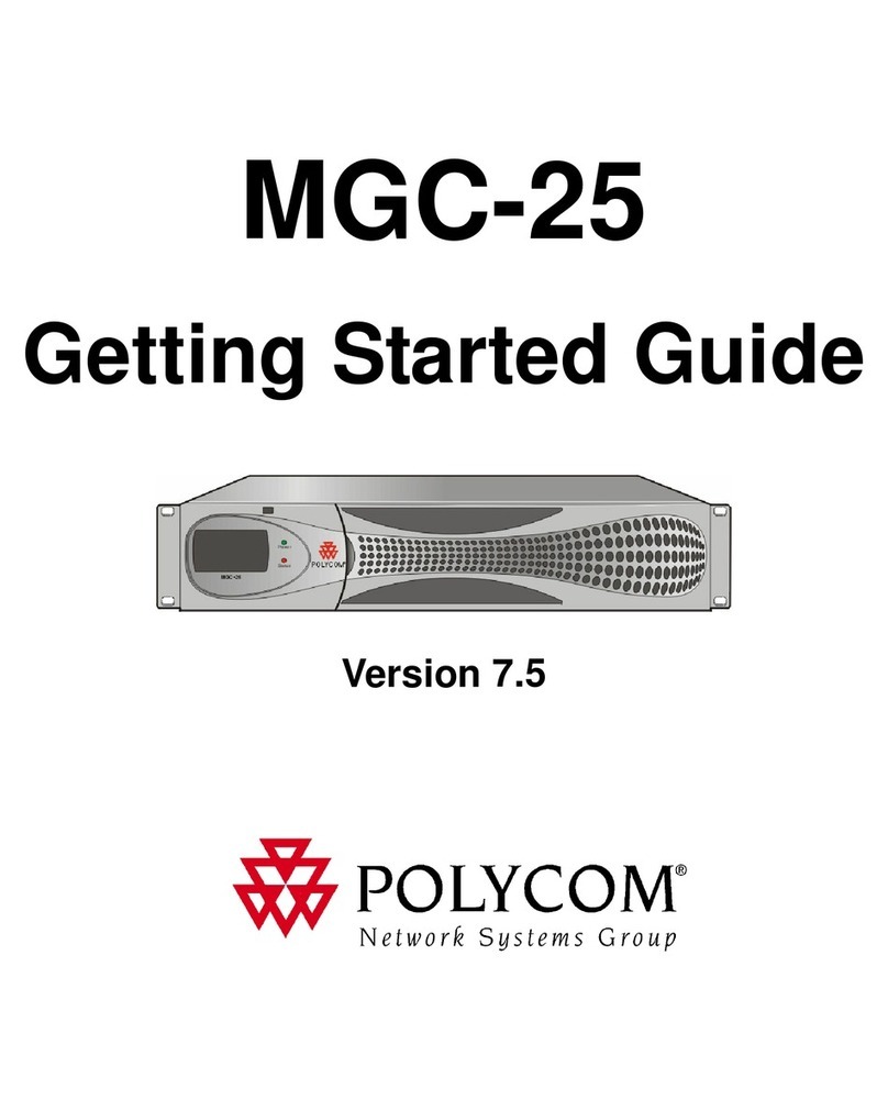 Polycom MGC-25 Getting started guide