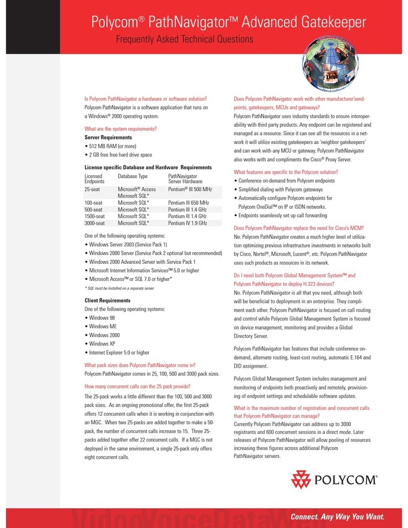Polycom PathNavigator Frequently asked questions