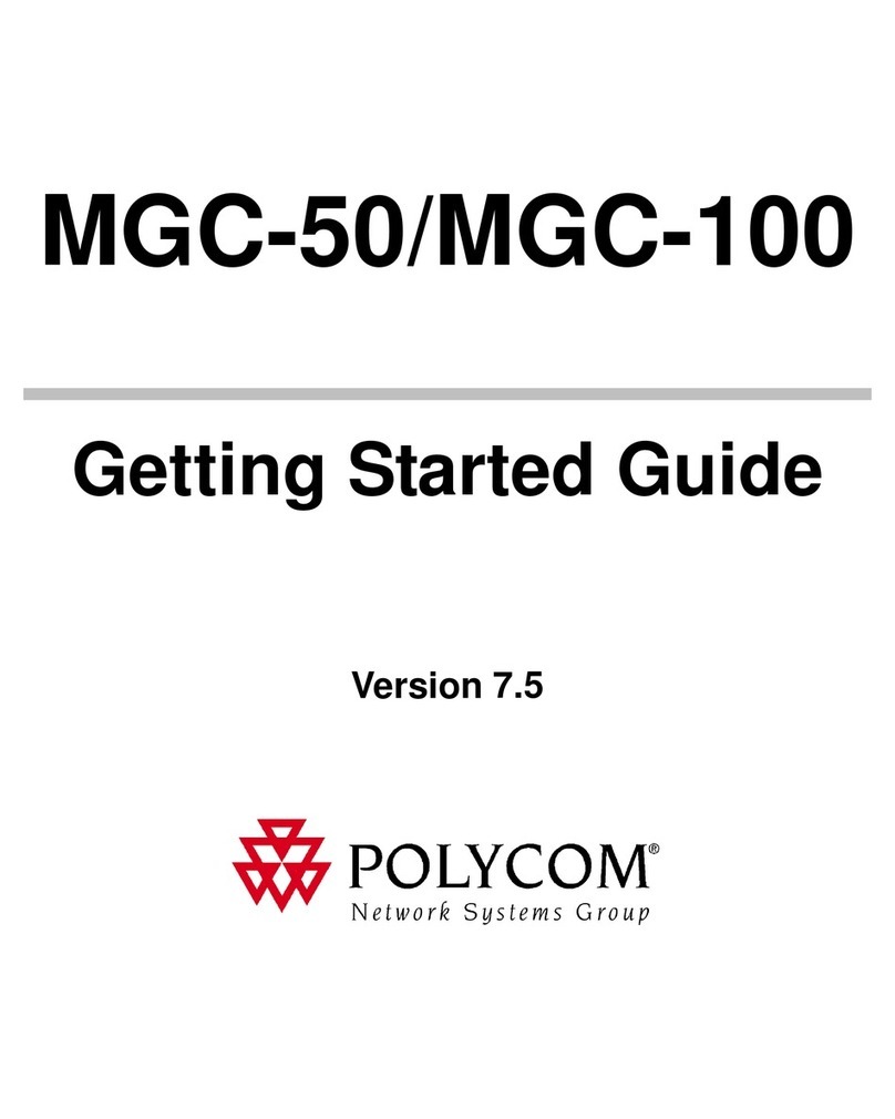 Polycom MGC-100 Getting started guide