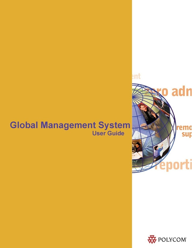 Polycom GlobalManagementSystem User manual Polycom GlobalManagementSystem User manual