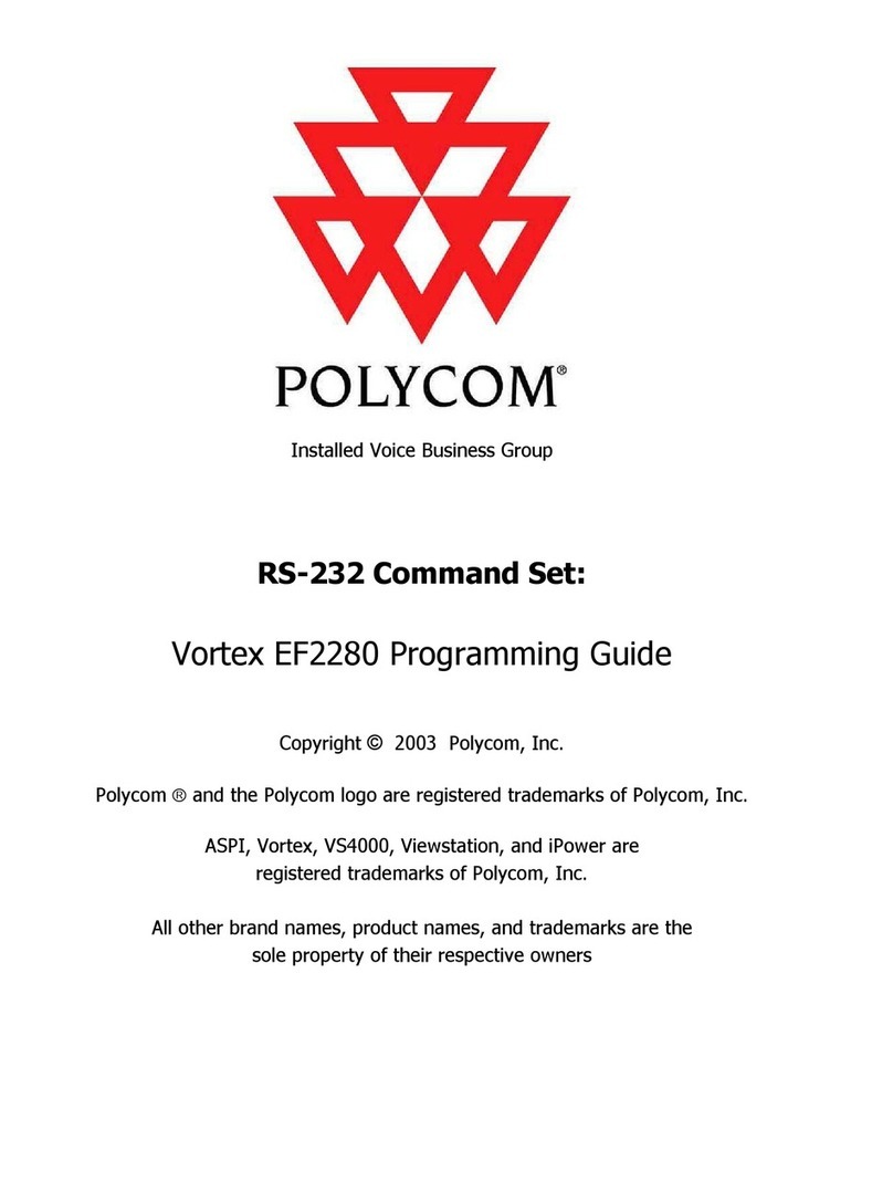 Polycom Vortex EF2280 Operating instructions