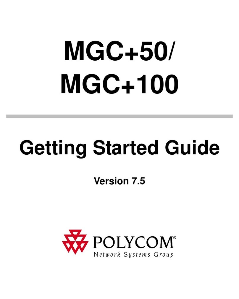 Polycom MGC+100 ReadiConvene User manual Polycom MGC+100 ReadiConvene User manual