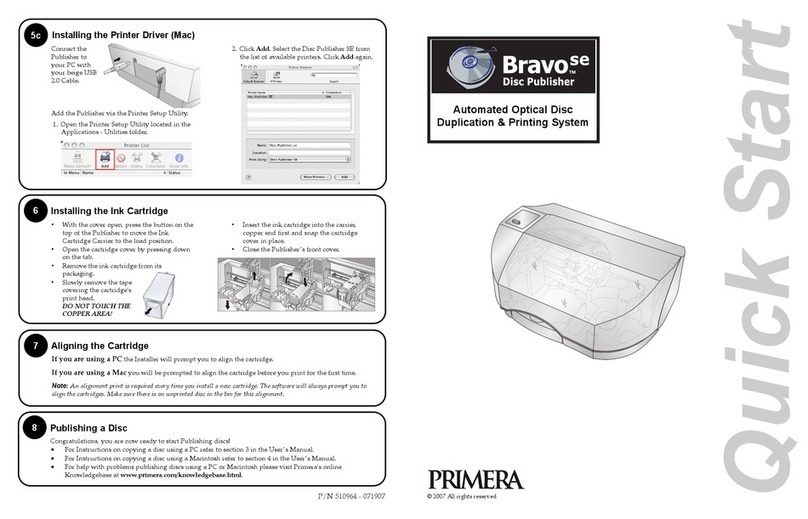 Primera Bravo SE User manual