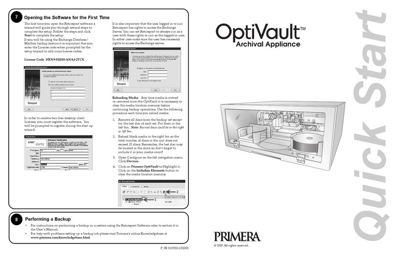 Primera OptiVault quick start