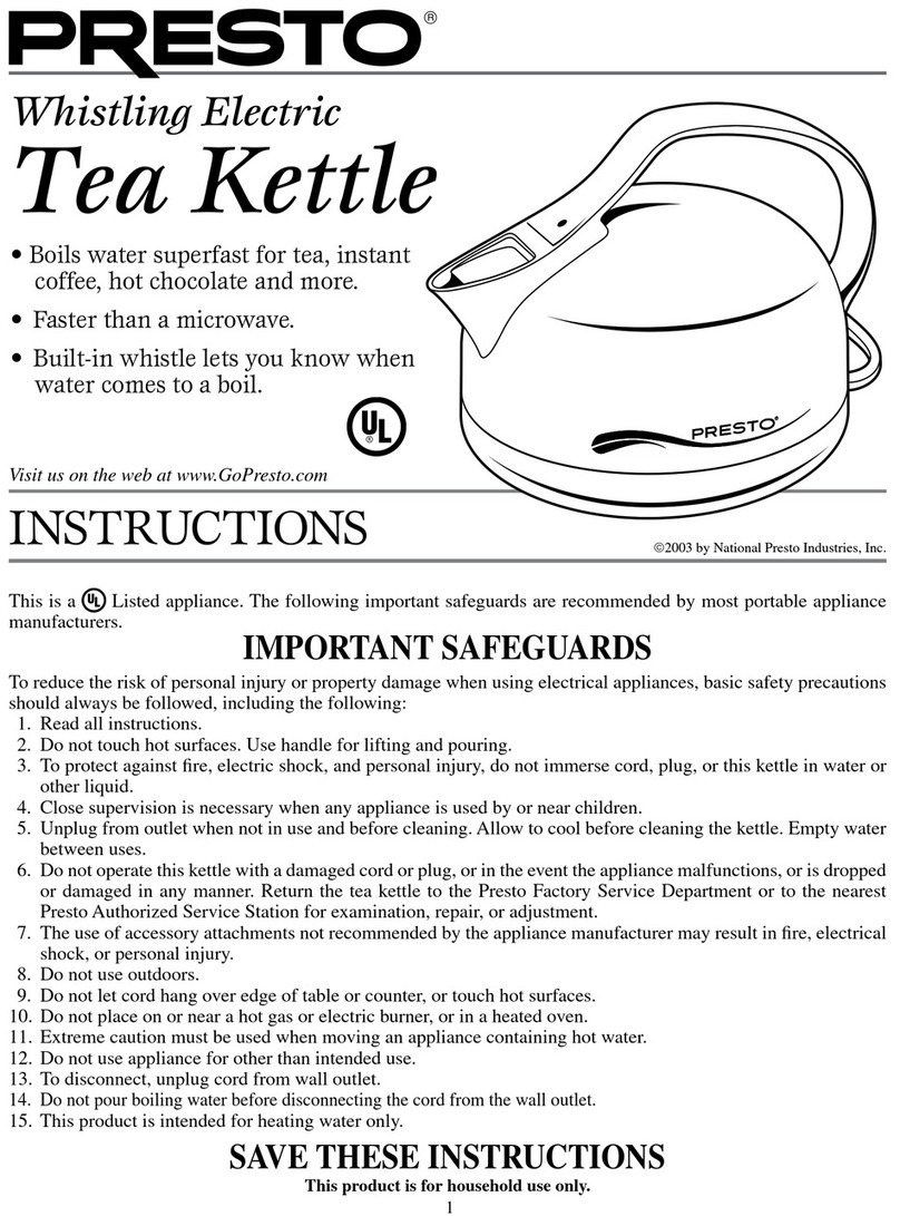 Presto 2703 User manual