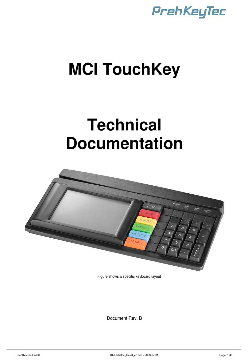 PrehKeyTec MCI TouchKey Technical documentation