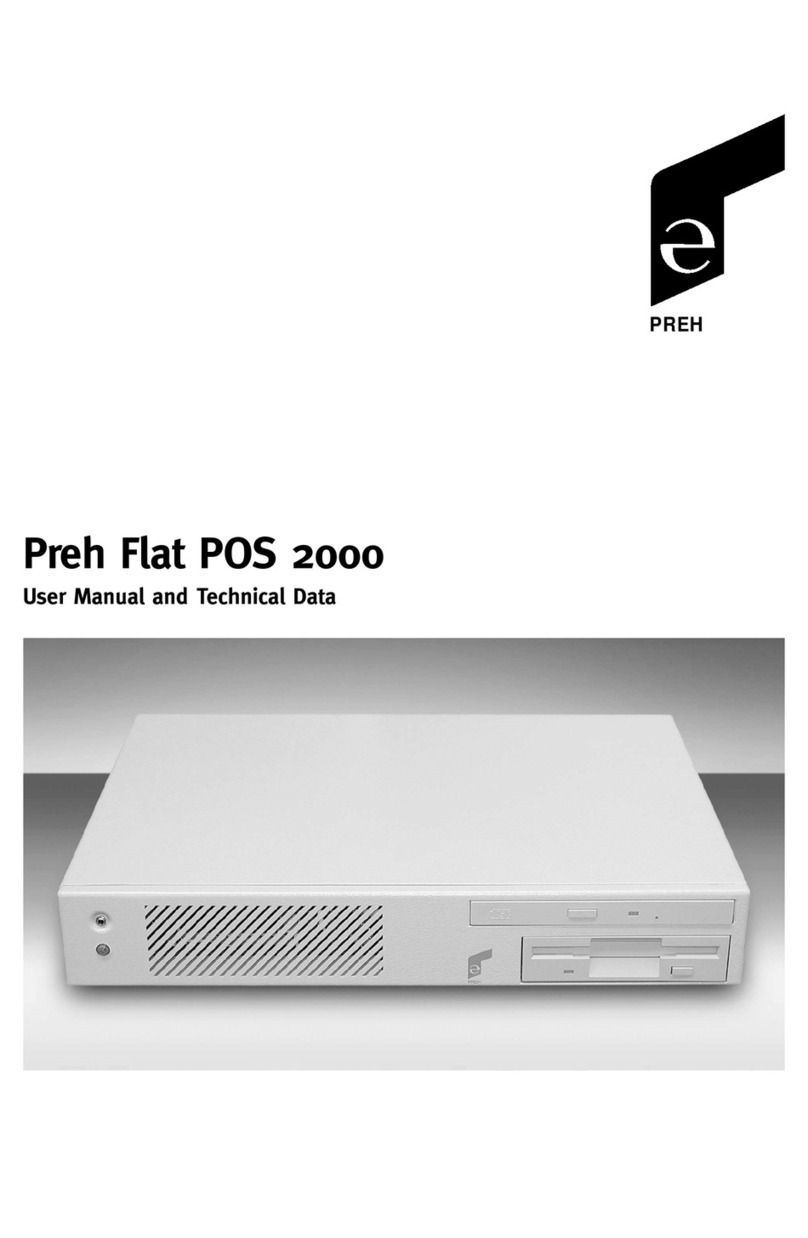 Preh POS 2000 User manual