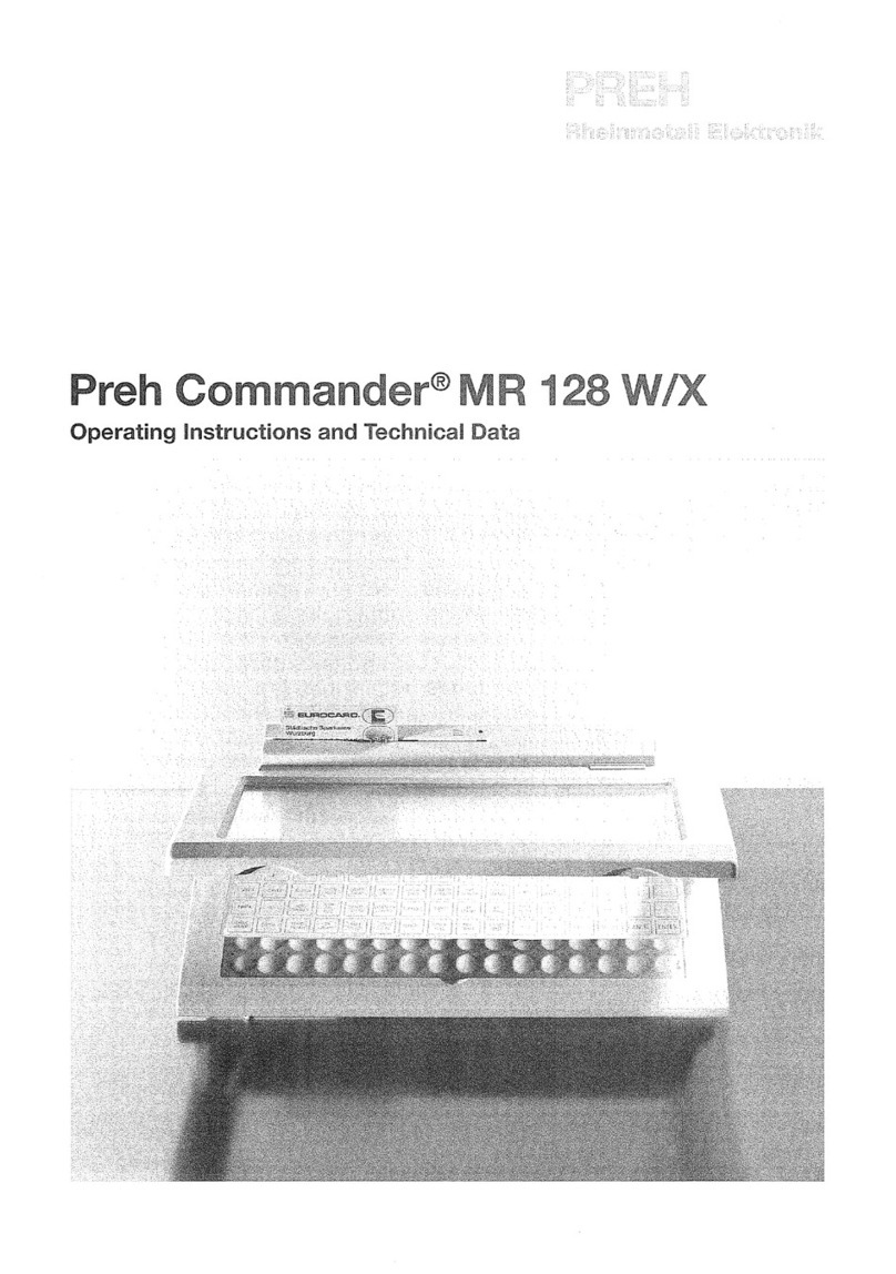 Preh MR128WXLM User manual