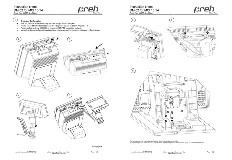Preh MCI 15 instruction sheet