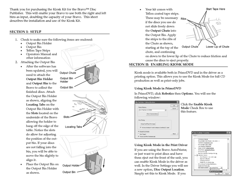 Primera Bravo II Operator's manual