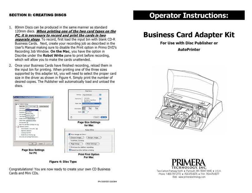 Primera Bravo II Instruction Manual