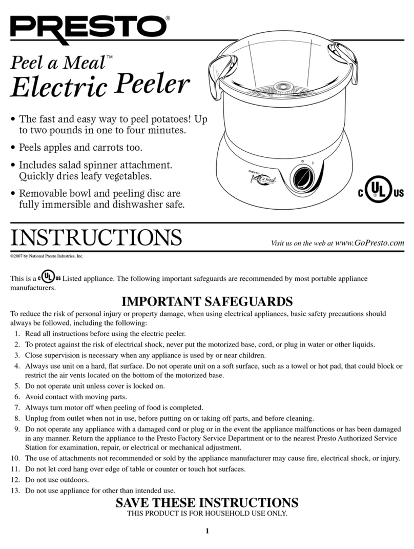 Presto 2905 instructions