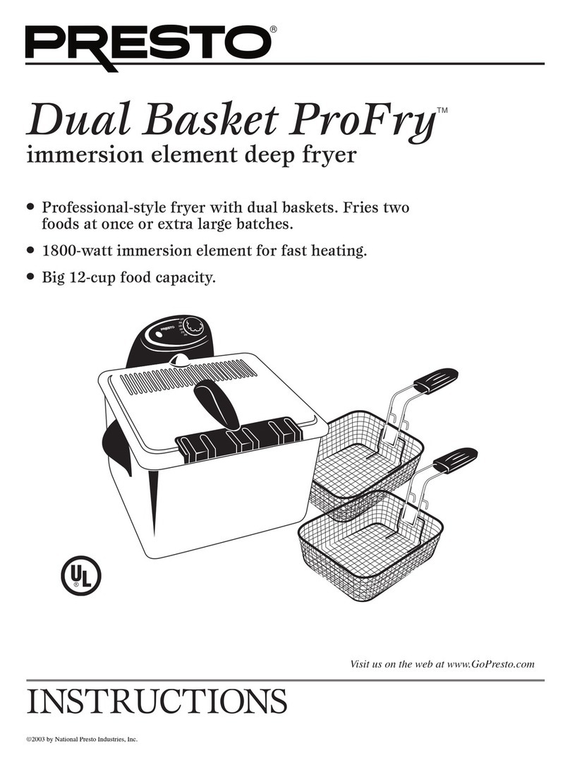 Presto Dual Basket ProFry 5464 instructions