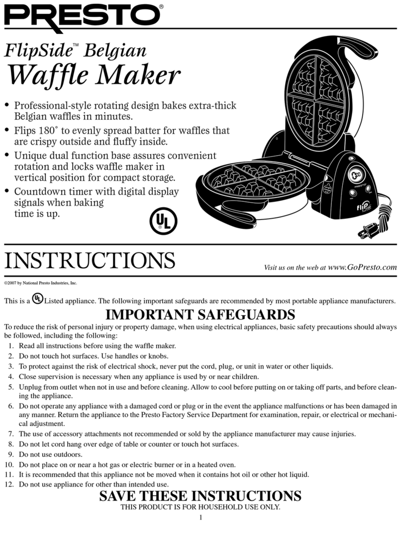 Presto FlipSide 3510 instructions