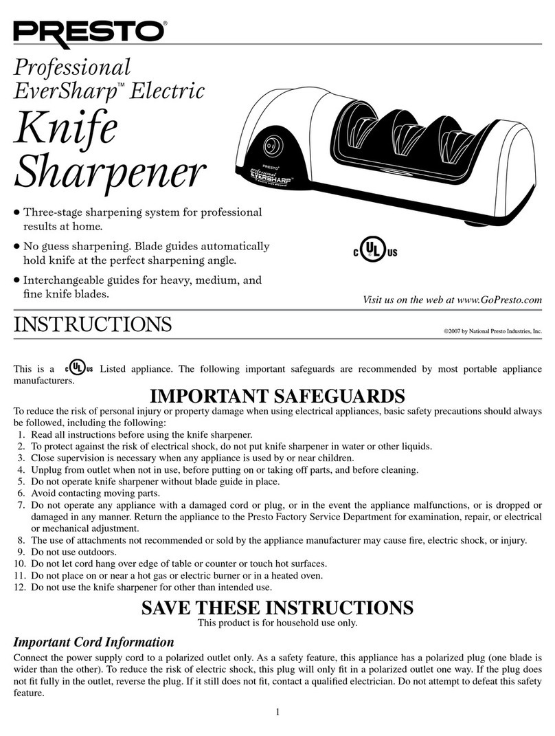 Presto EverSharp 8810 instructions