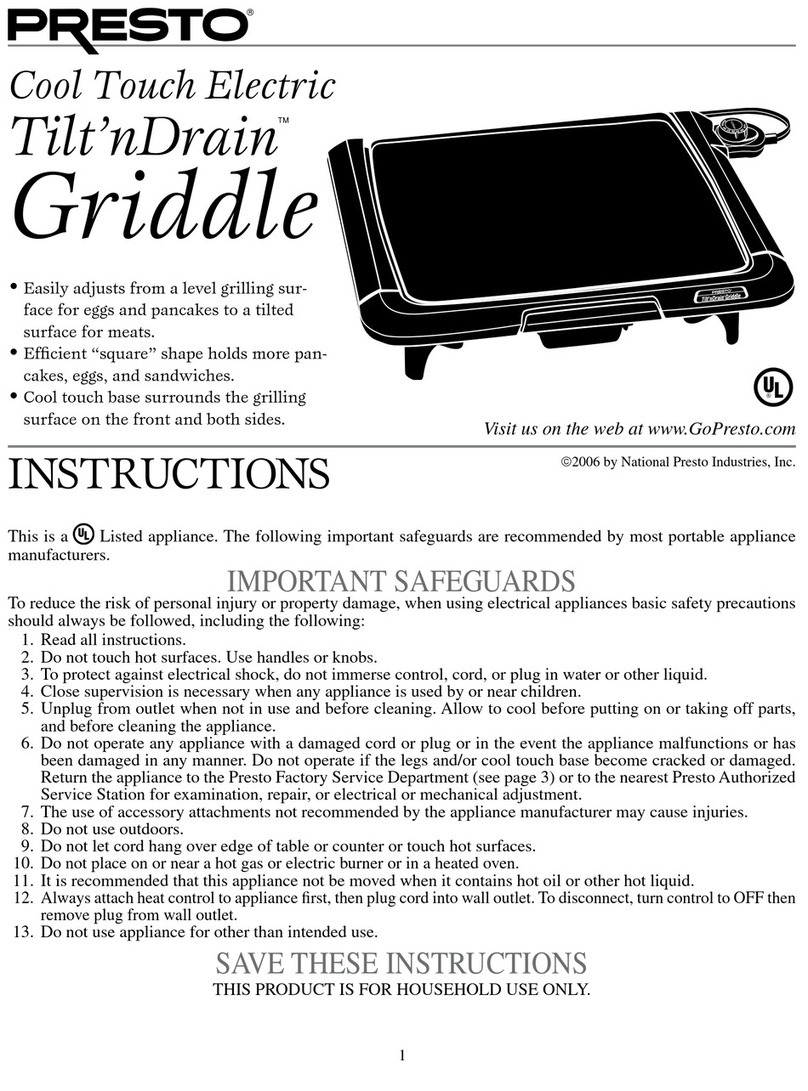 Presto Tilt’nDrain 7045 instructions