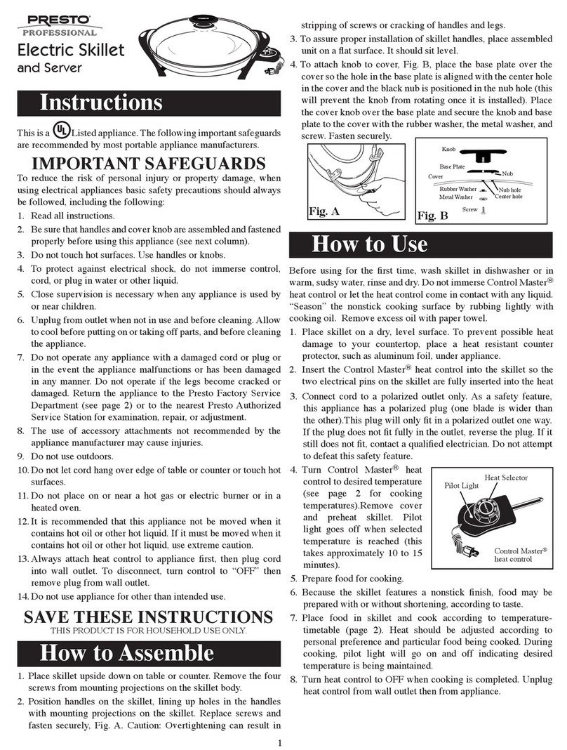 Presto 6841 User manual