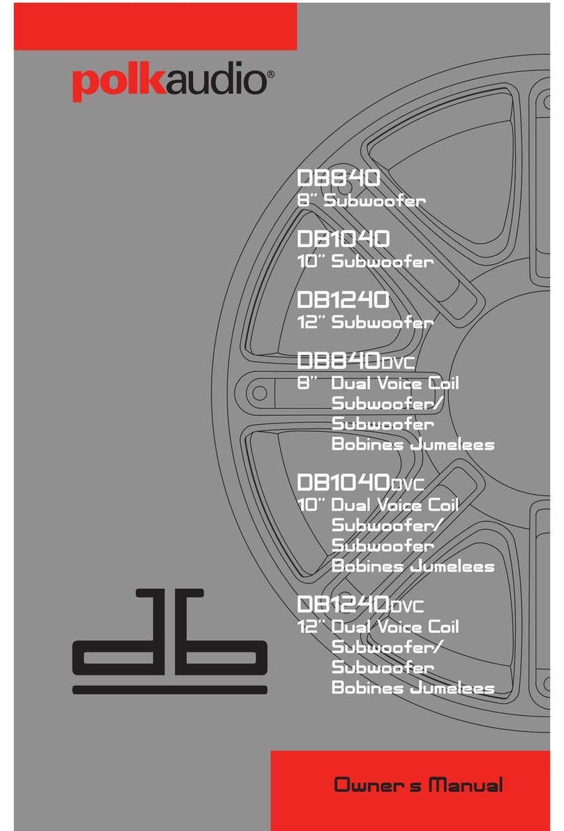 Polk Audio DB1040 User manual
