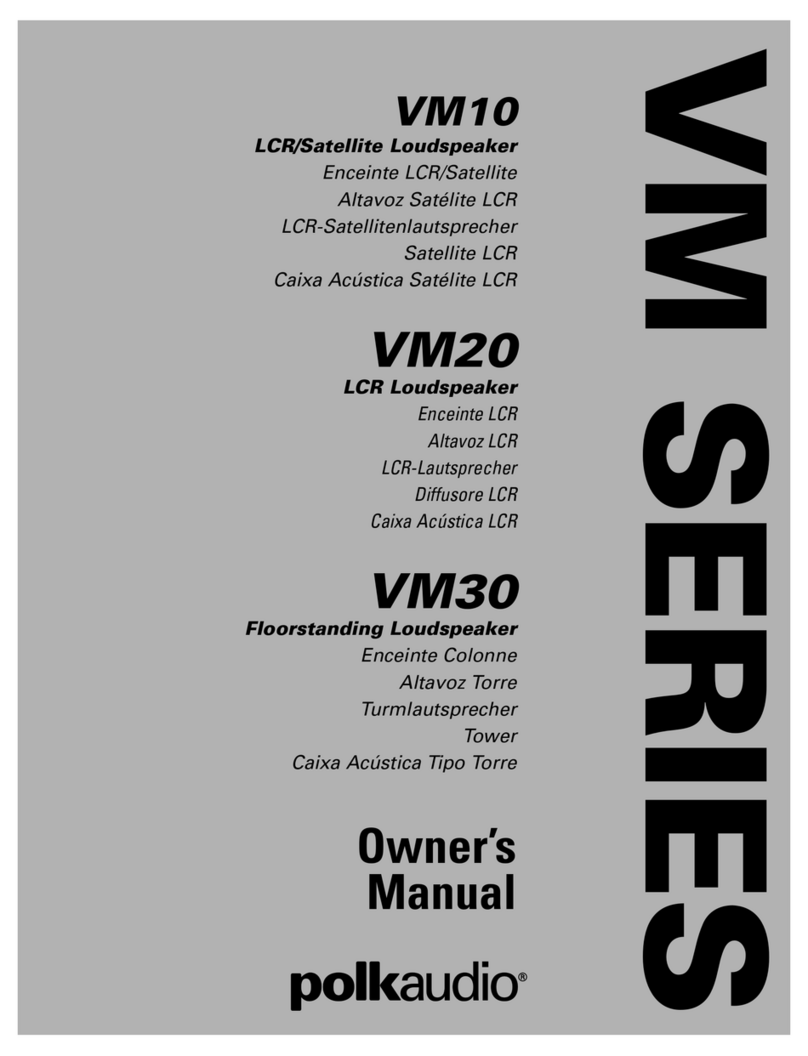 Polk Audio VM10B User manual