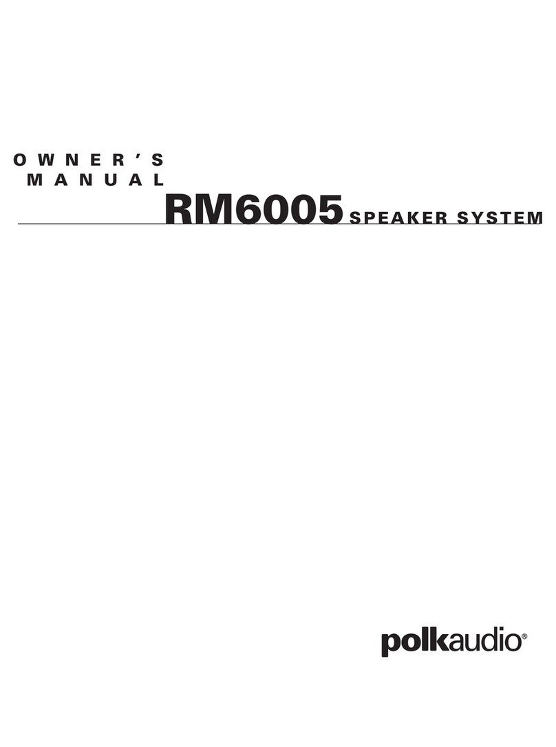 Polk Audio RM6005 User manual